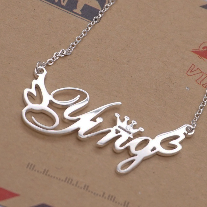 Personalized Silver Necklace